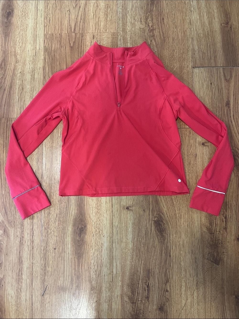 Layer 8 Women's Hot Pink Quarter-Zip Performance Long Sleeve - Size L